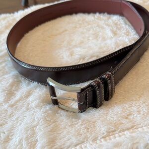 Brown Leather Men's Belt